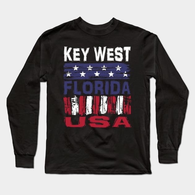 Key West Florida USA T-Shirt Long Sleeve T-Shirt by Nerd_art